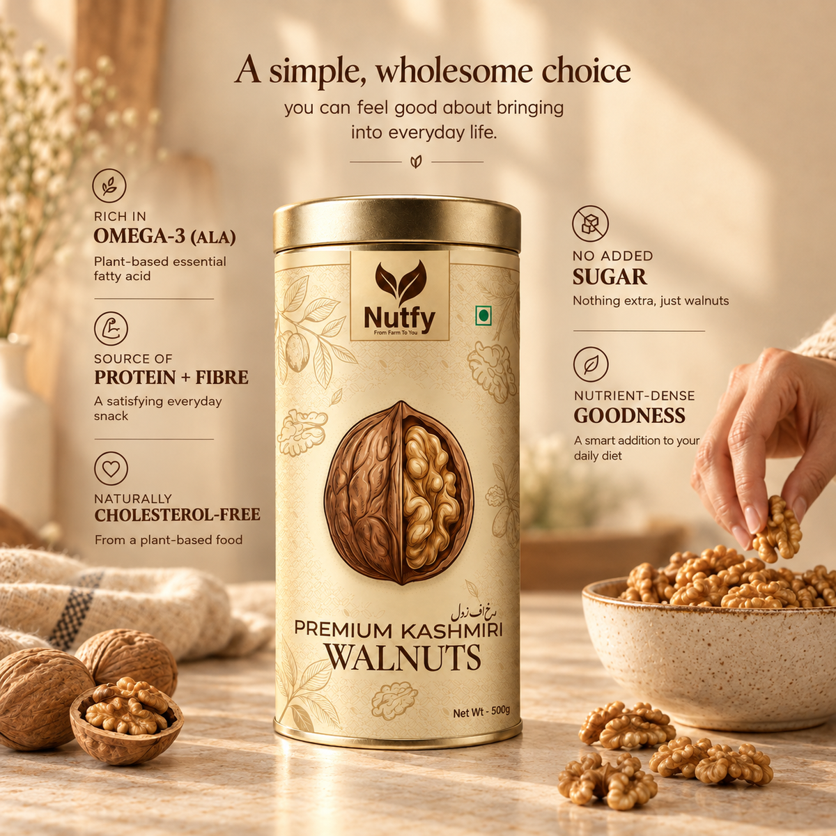 Kashmira Walnuts Kernals
